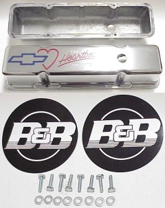 SBC Short Polished Rim Mount Valve Covers