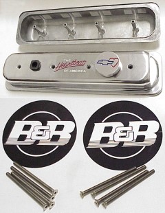 SBC Tall Polished Center Mount Valve Covers