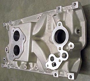 Aluminum Vortec Intake Manifold with TBI and EGR usage.