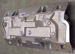 Aluminum Vortec Intake Manifold with TBI and EGR usage.