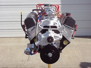 Full Front View Of Engine With Fuel Line And Fuel Pump Options