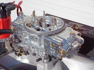 Holly 0-82751 carburetor installed on the ZZ383-500A.