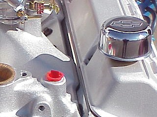 Proform Chrome Oil Breather Installed.