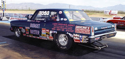 Tim Landis in his Super Street Chevy II Nova Tim Landis in his Super Street Chevy II Nova