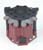 Plug Wire Retainer. Shown attached to a distributor cap.