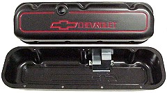 Picture of 141-141 Black Crinkle Paint BBC Valve Cover