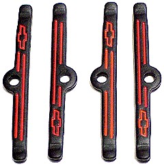 Balck Crincle Paint Valve Cover Hold Down Clamps P/N 141-757