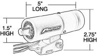 Proform Silver Series Blue Stand Alone Shift Light Dimensions