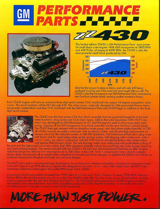 ZZ430 Information