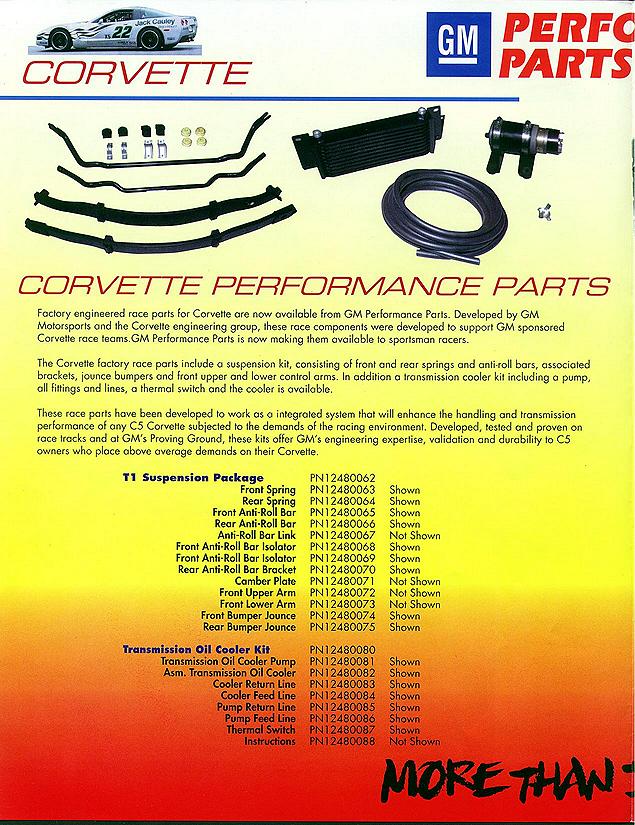 GMPP Corvette Parts Update